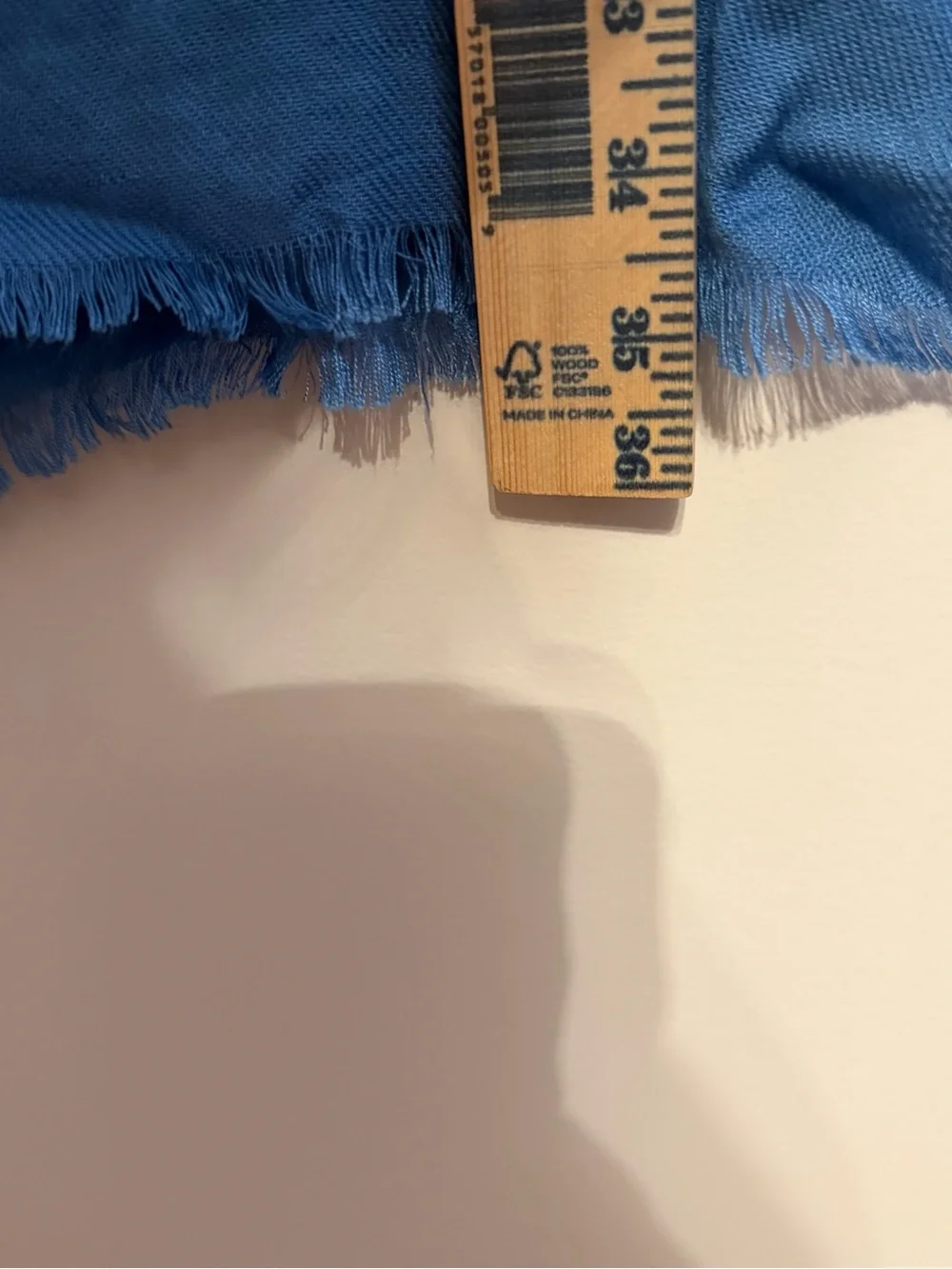 Jones New York Light Blue Viscose Scarf